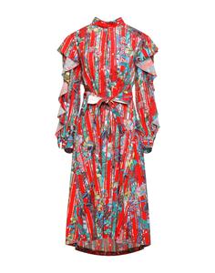 Платье миди Golden Goose, красный