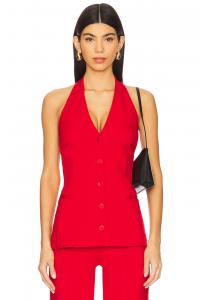 Топ с жилетом marianna kain от L'Academie, red