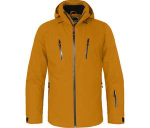 BERGSON Лыжная куртка и зимняя куртка с утеплителем, водонепроницаемость 20000 мм водяного столба, золото