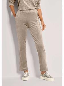 MADELEINE Элегантные брюки с леопардовым принтом цвета таупе