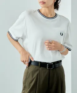 Фред Перри / Футболка с двойной отделкой / Логотип Fred Perry Tipline One-Point