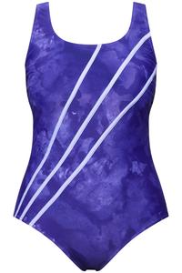 Купальник-футболка Ulla Popken, фиолетовый