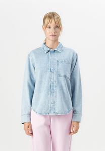 Блуза Pieces PCJOPHINE SHIRT, Light Blue Denim/Light-Blue Denim