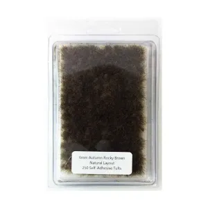 Осенний Рокки Браун — естественная планировка, Standard Self-Adhesive Tufts (6mm)