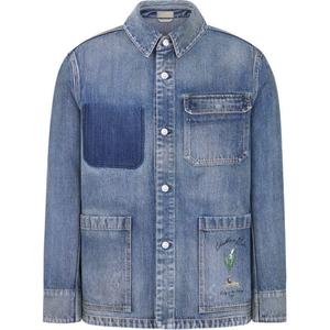 Джинсовая куртка мужская синяя Dior, синий