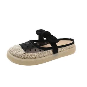 Сандалии женские с закрытым носком, устойчивые к истиранию и скольжению WUJI, Black