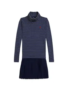 Платье в полоску Polo Ralph Lauren Kids, синий