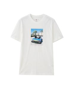 Футболка, хлопок NIKE, белый