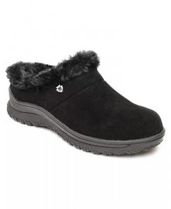 Замшевые слипоны Emerson Minnetonka, черный