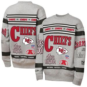 Свитшот Youth Kansas City Chiefs с принтом Mitchell & Ness
