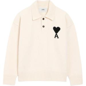 Ami Paris Ami De Coeur шерстяная поло AMIPARIS, белый