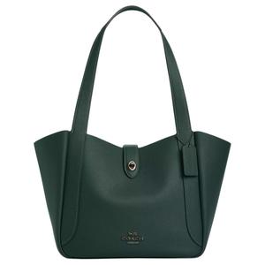 COACH Кожаная наплечная сумка с поворотной застежкой Regular Women's Green