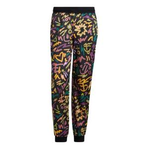 Брюки men's originals geometry pattern full print printing stripe casual pants/trousers multicolor Adidas, мультиколор