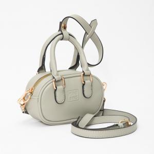 Кожаный брелок для сумки Миниатюрная сумка Сумка через плечо FASHNZFAB, серый