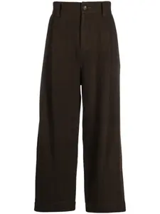 Широкие брюки в клетку Ziggy Chen, зеленый