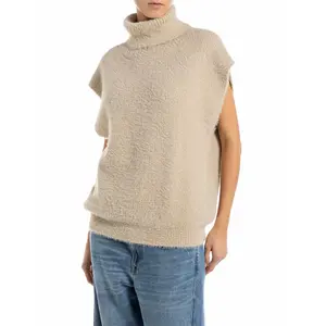 Вязаный жилет Replay DK3926.000.G23916, бежевый