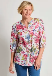 Блузка pflege mit blumenmuster Goldner, Colourful Patterned