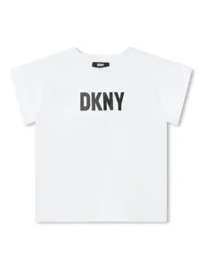 Футболка из джерси с логотипом Dkny Kids, белый