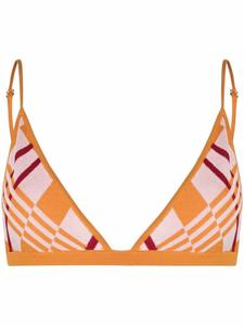 Dodo Bar Or бюстгальтер с узором аргайл, розовый