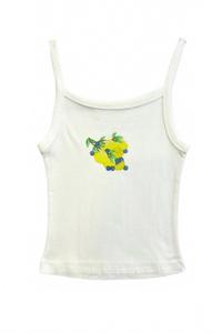 Белая лимонная майка для подростков KatieJnyc