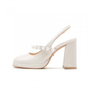 Туфли на высоком каблуке для женщин Dunnu, Ecru