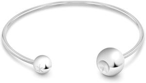 Женский браслет Calvin Klein Sculptural Bubbles из нержавеющей стали - модный аксессуар на любой случай - подарок для нее, Silver