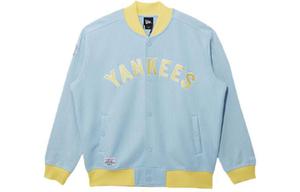 New Era Бейсбольная куртка унисекс светло-голубая, Light Blue