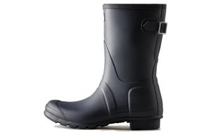 Оригинальные короткие ботильоны женские черные Hunter