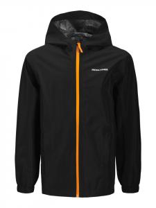 JACK & JONES Junior Водонепроницаемая дождевая куртка JJEFLYNN черного цвета