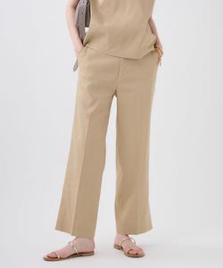 Льняные вискозные эластичные брюки Babylone, цвет Beige 55