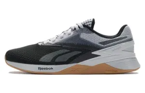 Кроссовки Nano X3 унисекс с низким верхом, черный/серый Reebok