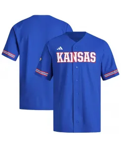 Мужская бейсбольная майка-реплика Royal Kansas Jayhawks adidas