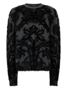 Шерстяной свитер Roberto Cavalli, черный