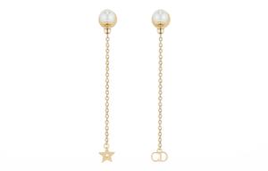 Металлические серьги-гвоздики Women's DIOR, золотой