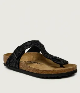 Шлепанцы Гизе narrow fit Birkenstock, черный