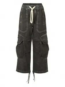 Брюки с карманами-карго MSGM Kids, черный