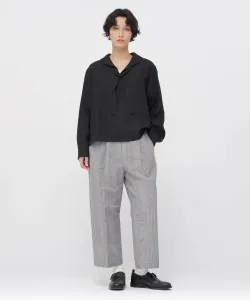 Брюки из хлопка и льна в клетку "Принц Уэльский".