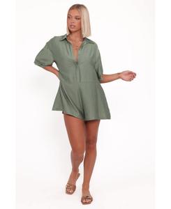 Женский комбинезон Kiya с заниженной талией - пальмово-зеленый Petal and Pup, Green