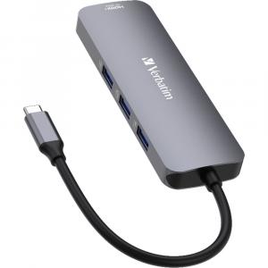 Док-станция Verbatim 8-Port USB-C Pro CMH-08 Multiport Hub 32151