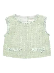 Топ с бахромой Monnalisa, зеленый
