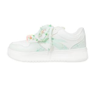 ANTA Женские скейтборд кроссовки Low top Light Green с амортизацией Relaxed Cushioning, устойчивые к истиранию и легкие