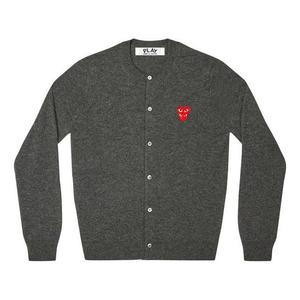 Кардиган (WMNS) COMME des GARCONS PLAY Cardigan Red Emblem 'Grey' AZ-N075-051-2, серый