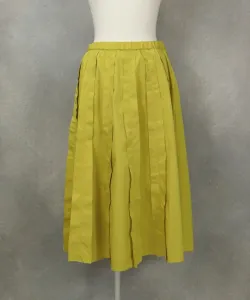 Юбка-клеш, обрезанная термотрансфером Studio Picone, цвет Yellow(040)