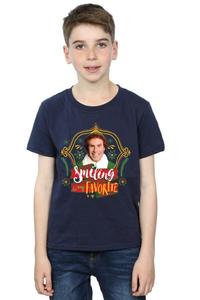 Футболка с улыбкой Бадди Elf, темно-синий