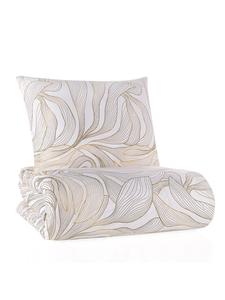 Постельное белье Serena белого цвета Traumschlaf, 155 x 220 + 80 x 80 см