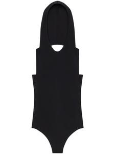 Боди с капюшоном Courrèges, черный