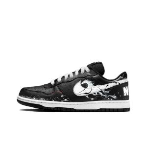 Nike Мужские низкие скейтбордные кроссовки Big Ink Shadow Outlaw, черный с белым