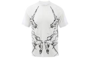 Футболка женская Burberry с двойным рисунком, белый