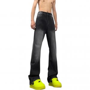 Джинсы Unisex Moderate Straight Fit ZIAREL, черный серый