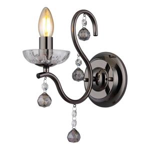 Настенный светильник Globo Lighting Camila, хрустальное стекло / железо - количество языков пламени: 1